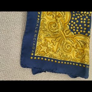 Balenciaga 100% silk scarf. Never worn.